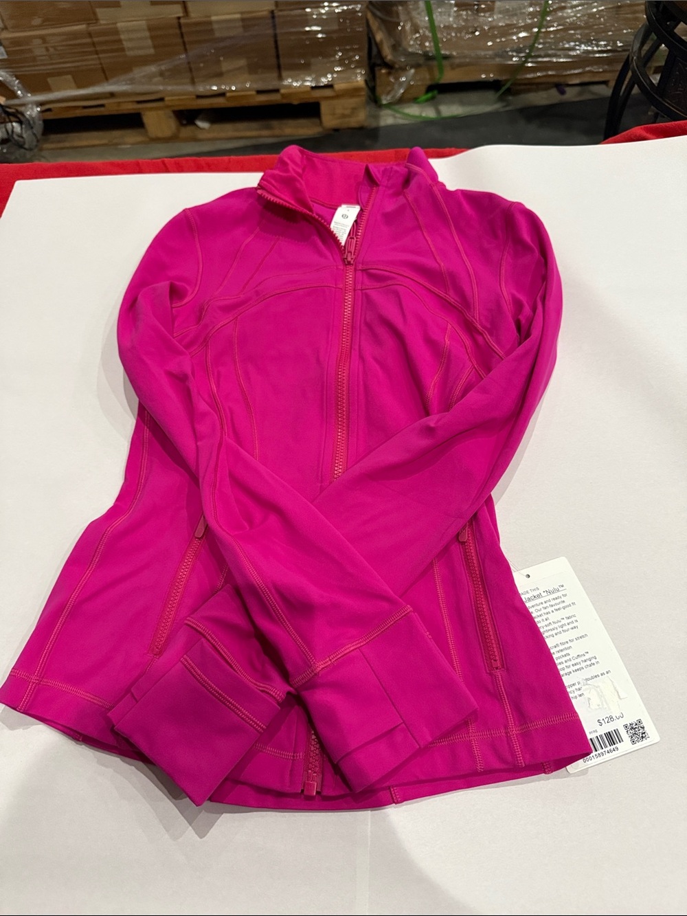 lululemon athletica Fuchsia Full-Zip Bomber Jacket - Picture 1 of 4